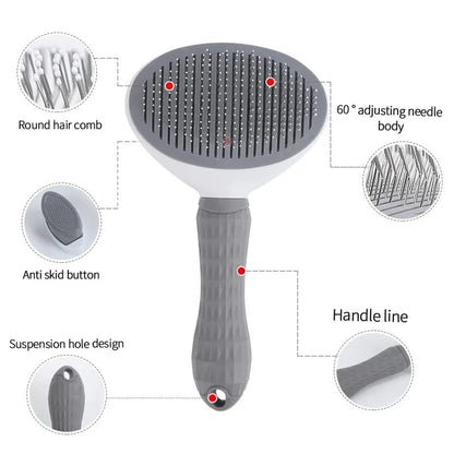 Dog and Cat Self Cleaning Brush.