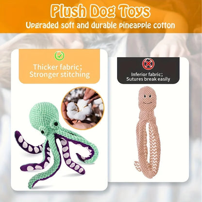 Octopus Plush Dog Toy.