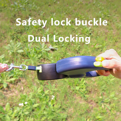 Retractable Dual Doggie Leash with LED Light.