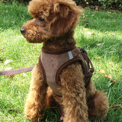 Reflective Pet Dog Vest Harness and Leash Set.