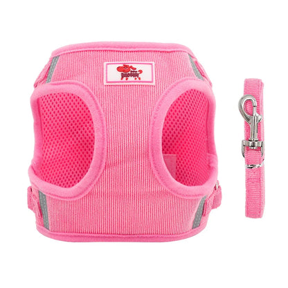 Reflective Pet Dog Vest Harness and Leash Set.