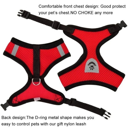 Cat Harness Vest Walking Lead Leash.