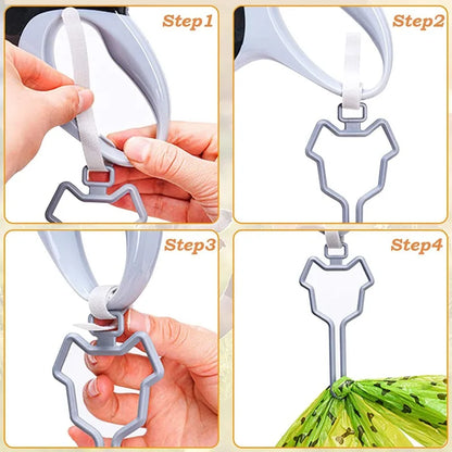 Poop Bag Holder Waste Carrier Clip Hands-Free