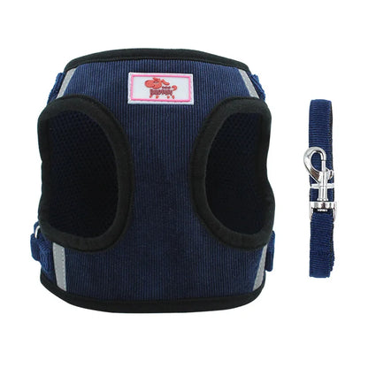 Reflective Pet Dog Vest Harness and Leash Set.