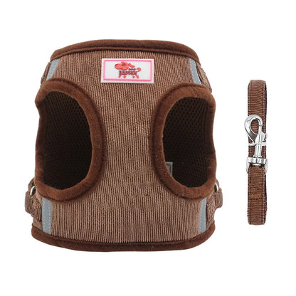 Reflective Pet Dog Vest Harness and Leash Set.