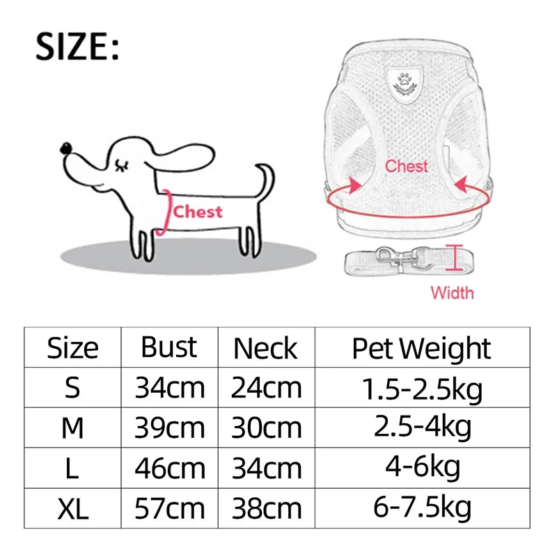Cat Harness Vest Walking Lead Leash.