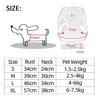 Cat Harness Vest Walking Lead Leash.